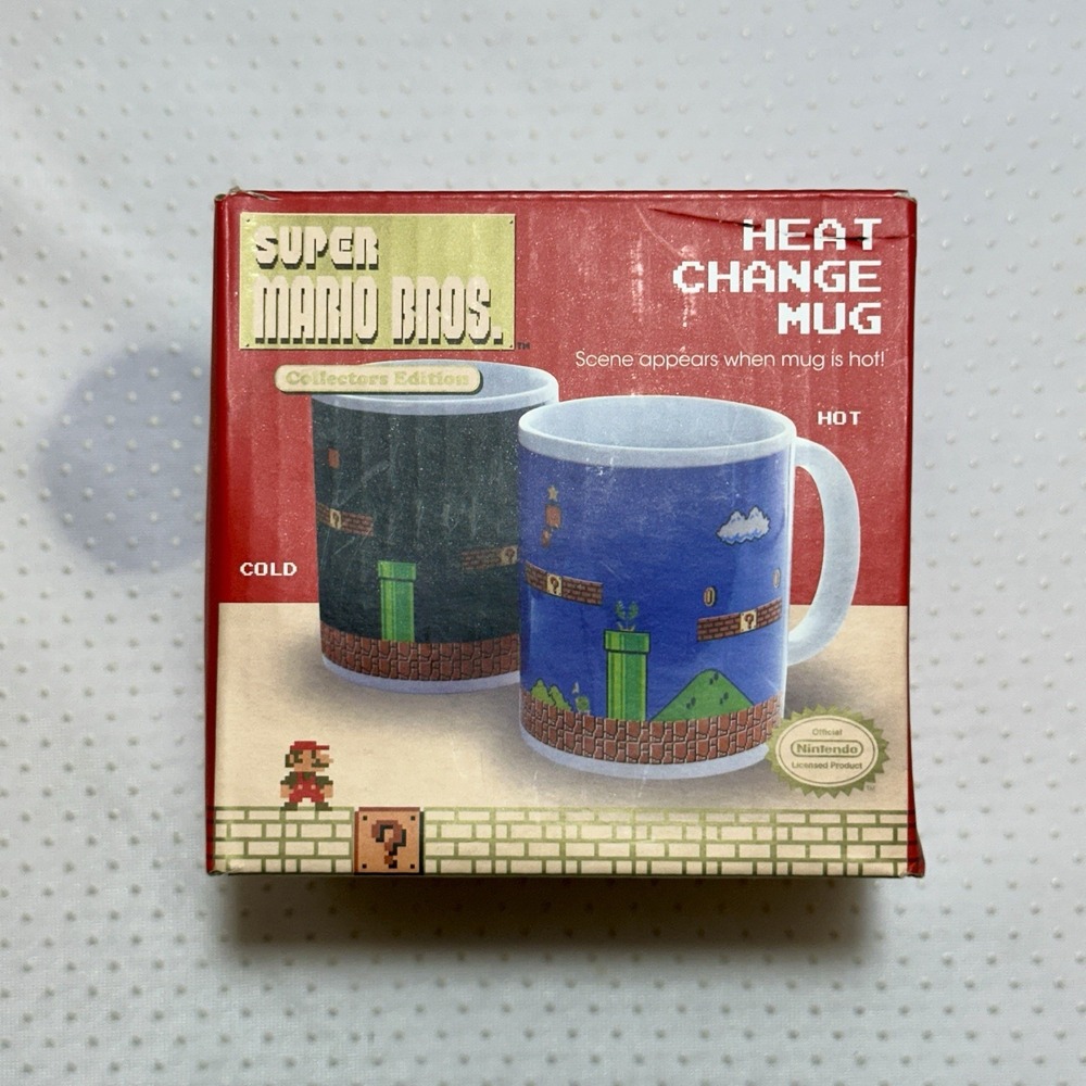 Super Mario Bros‎ Heat Change MUG CUP Collectors Edition Nintendo New In Box